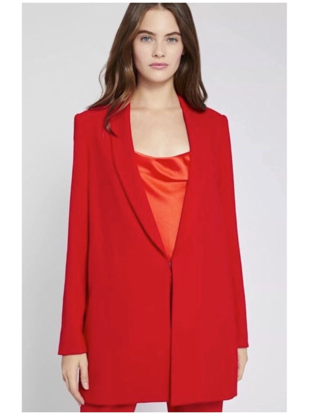 Alice + Olivia Jace Red Open-Front Women’s Blazer M